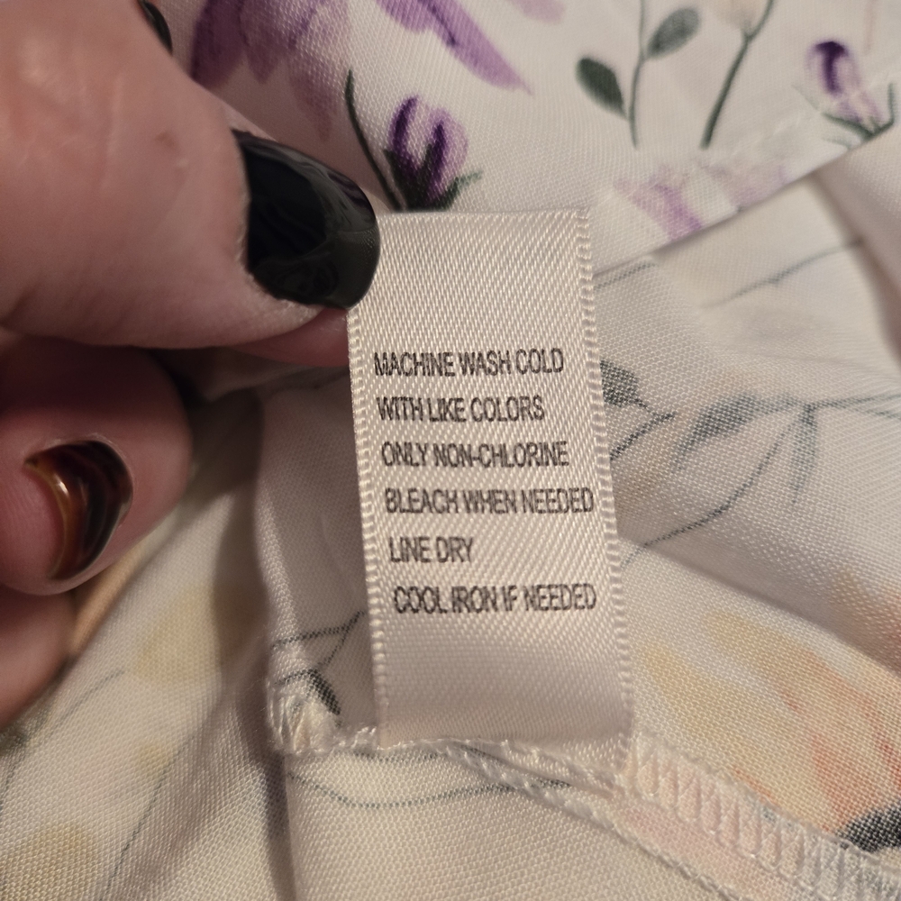 NWT Linda Anderson Floral Tiered Midi Dress Sleeveless Spring Easter Cottagecore - Picture 10 of 10